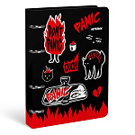 Тетрадь на кольцах А5 80л клетка " Lorex " Panic, офсет, обложка - искуственная кожа