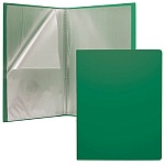 Папка 30файлов " Erich Krause " А4 Classic зеленая, пластик 0,4мм, с текстурой поверхности " песок "