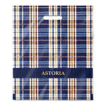 Пакет ПЭ " Интерпак " с вырубной ручкой ПВД, 40*47см 45мкм Астория