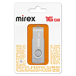Флеш-диск " Mirex " 16GB Swivel серебряный USB 2.0