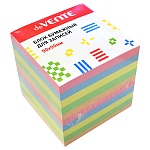 Блок бумаги " deVente " 9*9*9см, 5 цветов, непроклеенный, офсет