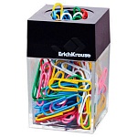 Диспенсер для скрепок " Erich Krause " магнитный, наполнение: скрепки цветные 28мм, 100шт