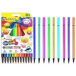 Фломастеры " deVente " Trio 12цв трехгранные, вентилируемый колпачок, картонная упаковка, европодвес