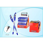 Ручка шариковая " Piano " в дисплее синяя 0,5мм, толщина письма 0,25мм, резиновый держатель, игольчатый пишущий узел, чернила на масляной основе, металлический наконечник, непрозрачный пластиковый корпус