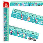 Линейка пластиковая 16см, непрозрачная, Маленький кролик (Little Rabbit) " deVente " с рисунком, пакет, европодвес
