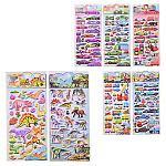 Наклейки детские " Mazari " А5 Для мальчиков, 105*245мм, 6 дизайнов, пластик, европодвес