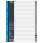 Разделитель " Hatber " А4 20л, пластиковый, индексация по алфавиту