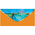 Конверт для денег " Праздник " 445 С Юбилеем! Иллюстрация, 168*84мм, лак soft-touch, фольга золотая, без текста