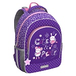 Рюкзак " Erich Krause " 39*28*14 см ErgoLine 15L Cute&Pretty, сиреневый, эргономичная спинка, 1 отделение, большой внешний карман на молнии, 2 боковых кармана на резинке, усиленное дно, светоотражающие элементы, регулируемые лямки