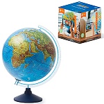 Глобус физико-политический интерактивный с подсветкой от батареек 320мм " Globen " в комплекте: очки виртуальной реальности (VR), батарейки в комплект не входят, картонная коробка
