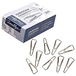 Скрепки " Глобус " 31мм оцинкованные, треугольные 100шт, картонная упаковка