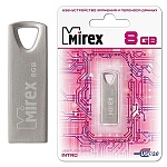 Флеш-диск " Mirex " 8GB Intro серебристый USB 2.0