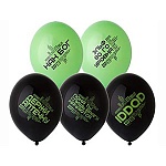 Шар латексный с рисунком 14"/36см Про геймеров, ассорти 2 цвета, 5 дизайнов