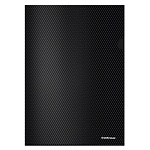 Папка-уголок " Erich Krause " А4 Diamond Total Black непрозрачная, черная, пластик 0,18мм, текстура поверхности- даймонд