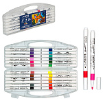 Набор маркеров акриловых " deVente " Hobby creative, Classic&Pastel, 24цв, пулевидный наконечник, в пластиковом боксе