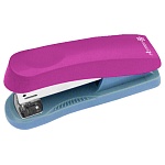 Степлер №24/6, 26/6 на 25л " Attomex " 80скоб пластиковый, два режима скрепления скоб, глубина закладки бумаги 56мм, металлический механизм подачи скоб, красный, картонная упаковка