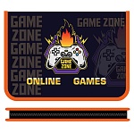 Папка " Пчелка " МАЛЫЙ ФОРМАТ А5-04 (230*180*25мм) молния вокруг Game zone, печать на пластике