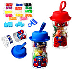 Тесто для лепки " Mazari " Супермен, 12гр, 14цв, формочки 3шт, пластиковая банка