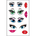Наклейка " Праздник " 425 А5 Глазки- для надувных шаров- Глазки женские, фон белый