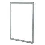 Рамка из ударопрочного пластика с закругленными углами PF-A4 серая