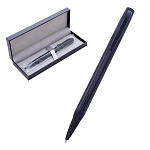 Ручка шариковая " Mazari " Elatio B синяя 0,7мм сменный стержень 98мм, пулевидный пишущий узел, поворотный механизм, металлический корпус, упаковка - футляр