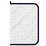 Папка " Пчелка " А4-01 (325*230*25мм) молния вокруг, бесцветная, синяя окантовка, пластик