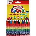 Мелки восковые " Луч " Кроха 12цв трехгранные