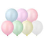 Шар латексный 12"/30см Кристалл, ассорти из 5-7 цветов