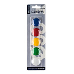 Набор магнитов " Глобус " 30мм 5шт цветные