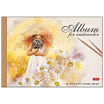 Альбом А4 10л жесткая подложка " Hatber " Волшебное лето!, склейка, обложка- матовый ламинированный картон, акварельная бумага, блок- офсет 220г/м2