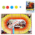 Игра ходилка " Задира " Скачки, состав: игровое поле, 4 фишки, кубик, правила игры, в пакете 15*25см