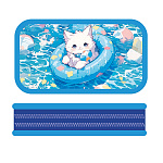 Пенал " Пчелка " ПО-090 2 отделения 105*190*30мм Аквакот, тканевый торец