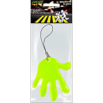 Брелок виниловый " deVente " Safe Mode Ладошка, 6,5*6,5см, с петлей, светоотражающий желтый, пакет, европодвес