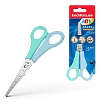 Ножницы " Erich Krause " Joy Pastel 13,5см металлические, с линейкой, пластиковые ручки, ассорти, блистер, европодвес