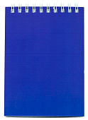 Блокнот А6 СИНИЙ "Для конференций" 60 листов, на гребне