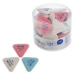 Ластик " Milan " каучуковый, треугольный, ассорти, 36*33*6мм