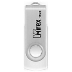Флеш-диск " Mirex " 16GB Swivel белый USB 2.0