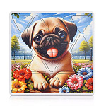 Пазлы деревянные " Задира " 20элементов Мопс, деревянная рамка 20*20*0,5см, термоусадочная пленка