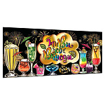 Конверт для денег " Мир открыток " 4-17 Живи со вкусом, Напитки, 165*85мм, фольга, деталь на скотче, текст