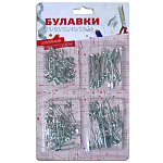 Булавки английские 95шт, размеры - 23/30/35/45/53 мм, европодвес