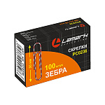 Скрепки " Lamark " 50мм цветные 100шт, цвет зебра, картонная упаковка