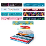 Линейка " Erich Krause " для девочек 20см пластиковая, ассорти, дисплей