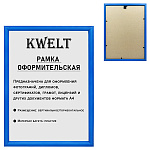 Фоторамка " KWELT " пластиковая А4 21*30см серия 1 синяя, ПЭТ стекло, ширина багета - 14мм