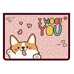 Папка " Пчелка " А4-29 (325*230*55мм) молния сверху Woof, печать на пластике