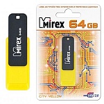 Флеш-диск " Mirex " 64GB City желтый USB 2.0