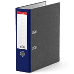 Папка-регистратор А4 " Erich Krause " Original сборная 80мм серый мрамор, этикетка для маркировки, металлическая окантовка, синий корешок