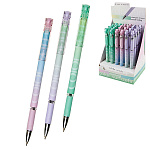 Ручка шариковая " Bruno Visconti " ColorSurf.Zefir, синяя 0,5мм, толщина линии письма 0,4мм, цвет корпуса - ассорти, покрытие soft-touch, резиновый держатель, сменный стержень, пластиковый клип, картонный дисплей