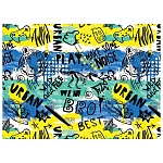 Обложка для паспорта " Миленд " Граффити, 130*95мм, ПВХ