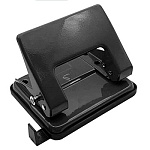 Дырокол на 20л " Dolce Costo " металлический, встроенная линейка, фиксатор, черный