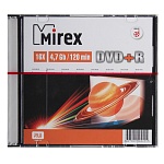 Диск DVD+R " Mirex " Brand 4.7 GB 16x Slim case